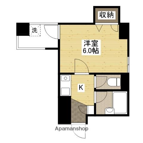 第2片山ビル(1K/7階)の間取り写真
