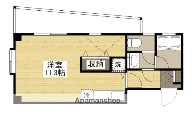ルネスフォレスト(ワンルーム/4階)の間取り写真