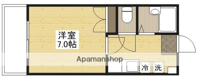 メゾン山肩(1K/3階)の間取り写真