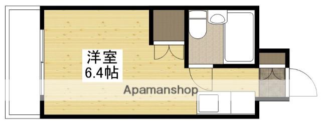 第2奥田ビル(ワンルーム/8階)の間取り写真