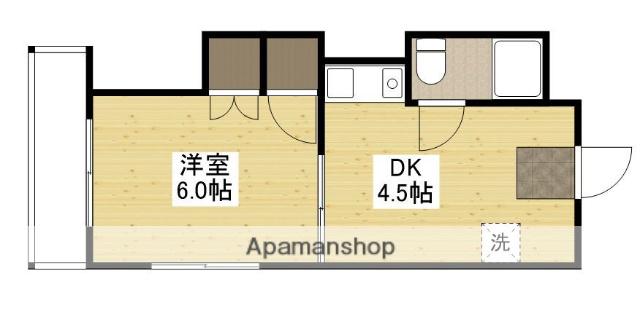 川本コーポ(1DK/3階)の間取り写真