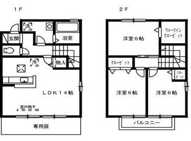 メゾングランドュール(3LDK/1階)の間取り写真
