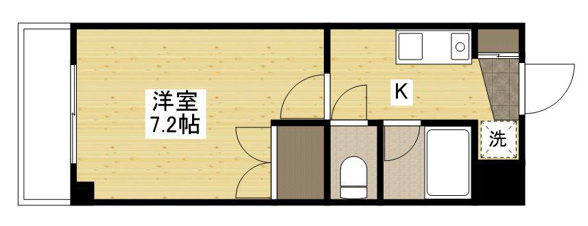 大宮KTビル(1K/4階)の間取り写真