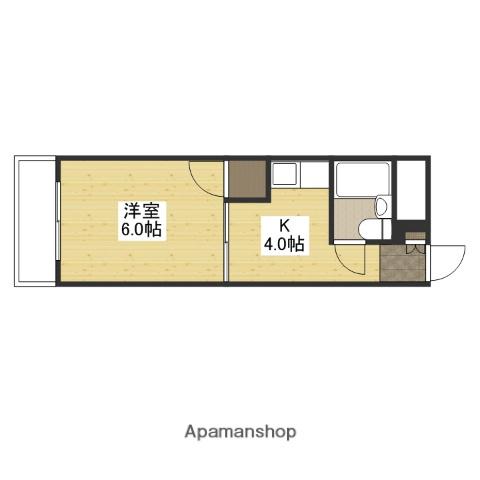 中広ハイム(1K/5階)の間取り写真