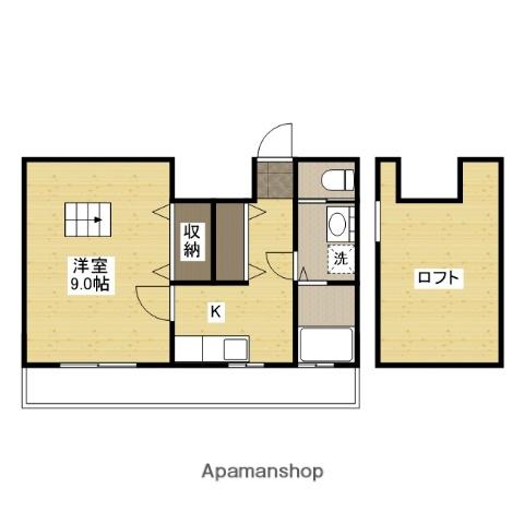 メルポート白島(1K/7階)の間取り写真