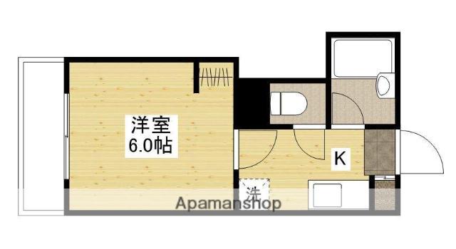 エステート古江新町(1K/1階)の間取り写真