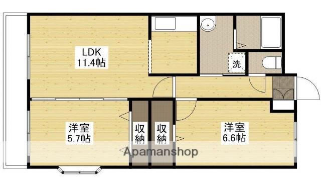 パストラル大町(2LDK/3階)の間取り写真