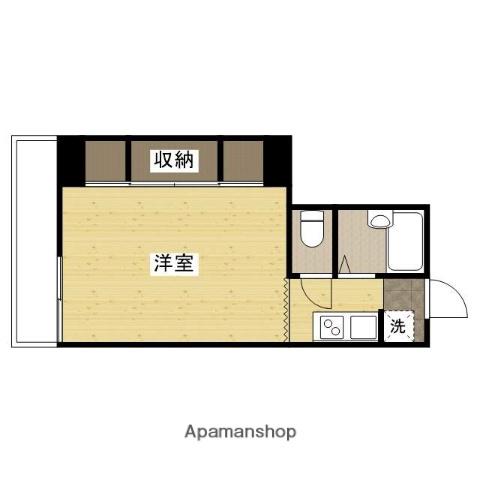 ABODE21(ワンルーム/2階)の間取り写真