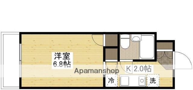クルーズマンション(1K/5階)の間取り写真