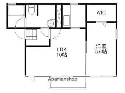 COZY COURT(1LDK/1階)の間取り写真