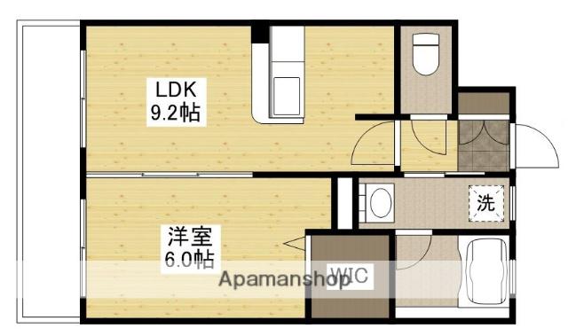 エミネンス大町(1LDK/5階)の間取り写真