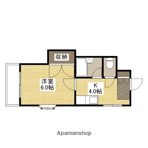 第3田中ビル(1K/3階)の間取り写真