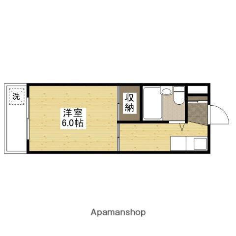 第五KSNビル(1K/4階)の間取り写真