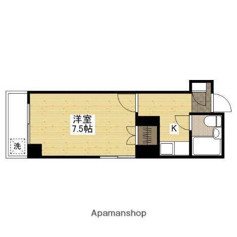奥田マンション(1K/1階)の間取り写真