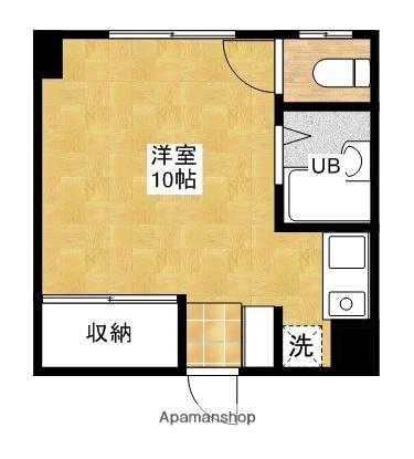 第2モリタビル(ワンルーム/3階)の間取り写真