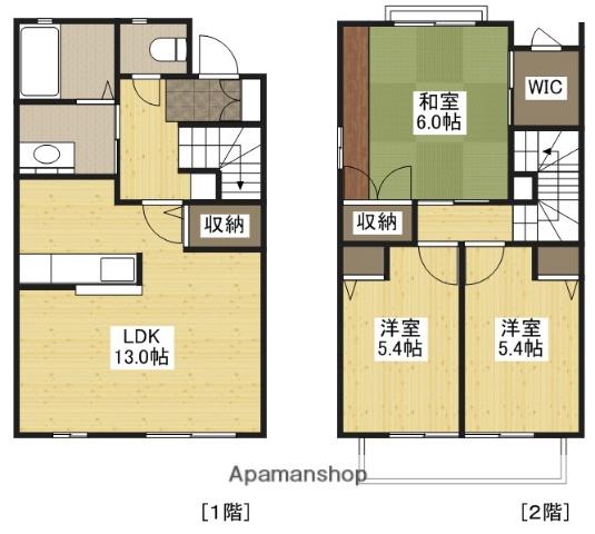 グランバリエ己斐　Ａ棟(3LDK)の間取り写真
