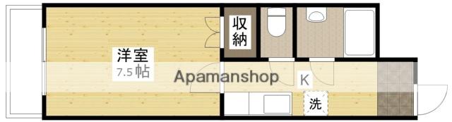 三栗矢ビル(1K/3階)の間取り写真