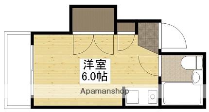 ローレル寺町(ワンルーム/4階)の間取り写真