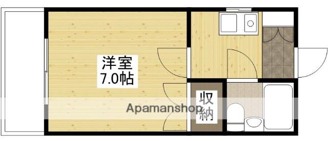 エステート山根(1K/1階)の間取り写真