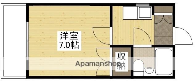 エステート山根(1K/4階)の間取り写真