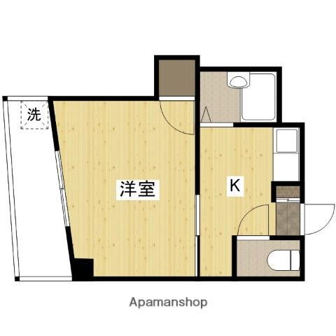 ダイヤレジデンス五日市(1K/4階)の間取り写真