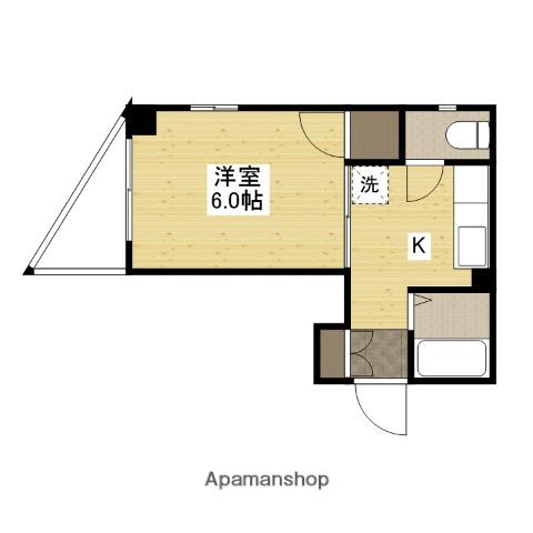長森ビル(1K/4階)の間取り写真