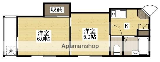 清和京橋ビル(2DK/3階)の間取り写真