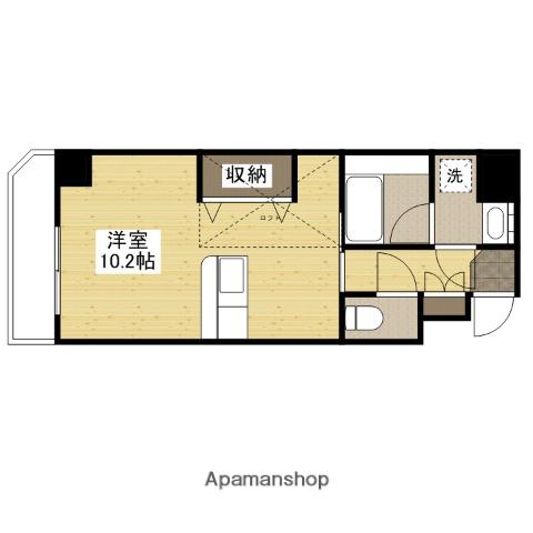 プロヴァンス宝町(ワンルーム/7階)の間取り写真