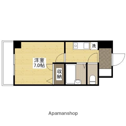 シャルマン三篠(1K/4階)の間取り写真