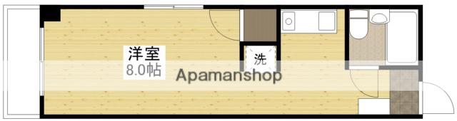 YYBLDG十日市(ワンルーム/4階)の間取り写真