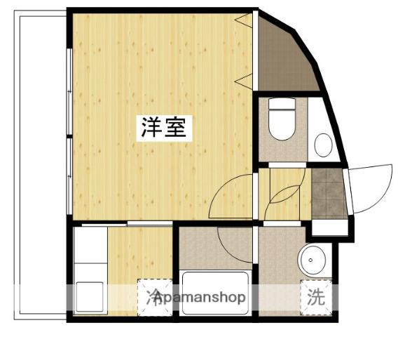 ハウスバーンフリート中山(1K/2階)の間取り写真