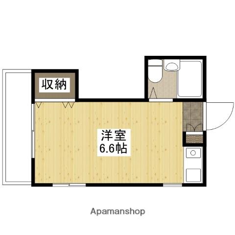 コーポカミカワ(ワンルーム/2階)の間取り写真
