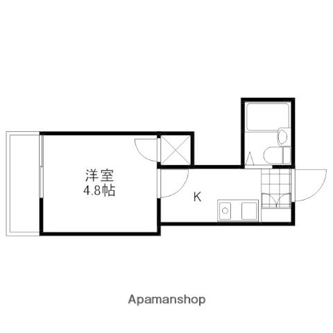 サンライフ東雲(1K/7階)の間取り写真