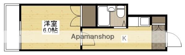 サンライフ東雲(1K/4階)の間取り写真