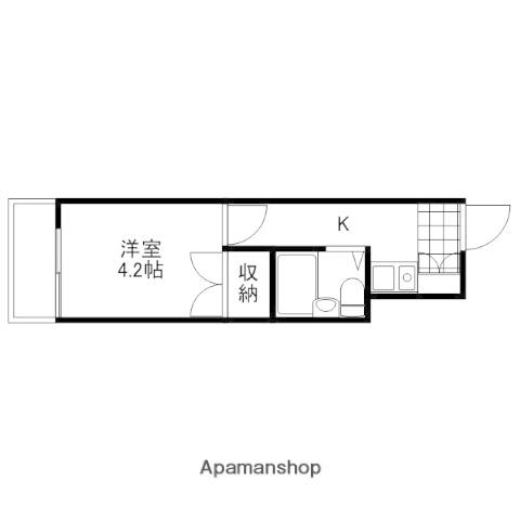 サンライフ東雲(1K/5階)の間取り写真