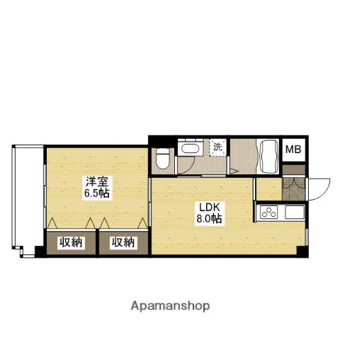 リビオーヌ五日市中央(1LDK/5階)の間取り写真