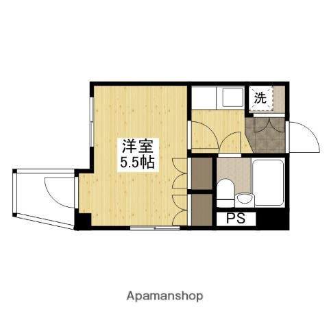 第11片山ビル(1K/7階)の間取り写真