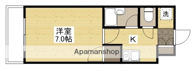 コラールM・S(1K/5階)の間取り写真