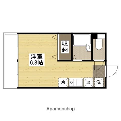 リバーコートA(ワンルーム/3階)の間取り写真