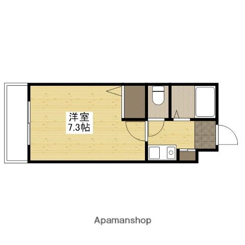 サンヒルズ古市(1K/4階)の間取り写真
