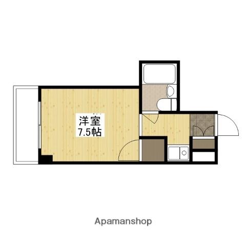 柴崎皆実町ビル(ワンルーム/4階)の間取り写真