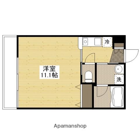 フリージアコート(1K/8階)の間取り写真