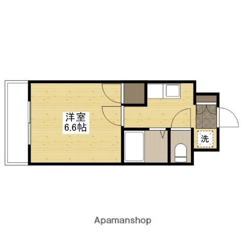 アストラルヤマナカ(1K/6階)の間取り写真