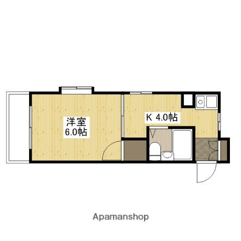 HOUSE459(1K/3階)の間取り写真