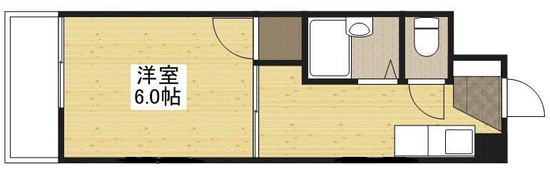 第2田中ビル(1K/3階)の間取り写真