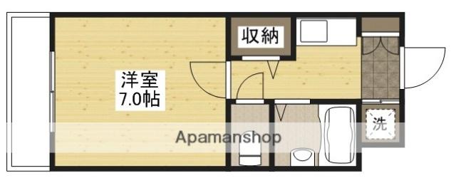 新庄パークビル(1K/2階)の間取り写真