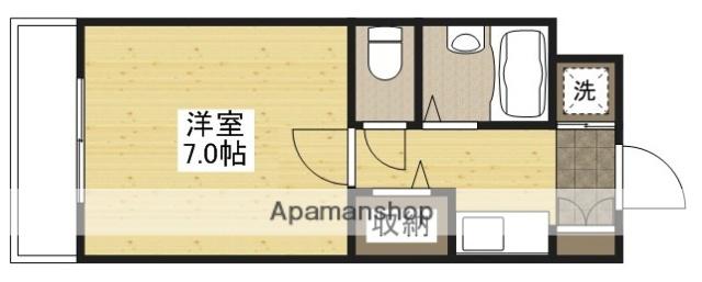 新庄パークビル(1K/3階)の間取り写真