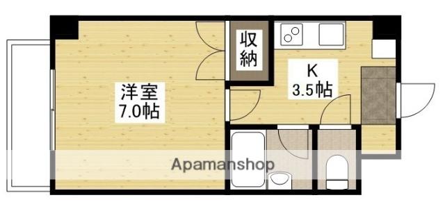 ロードワイドビル(1K/8階)の間取り写真