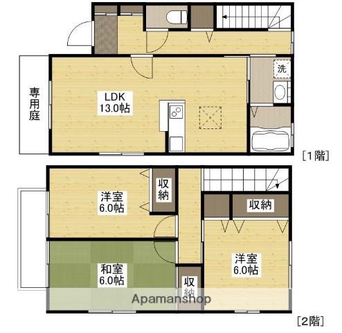 サニースクエアＡ棟(3LDK)の間取り写真