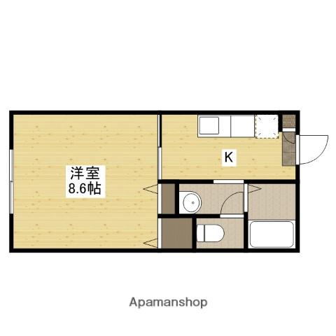 クレール宮島口(1K/2階)の間取り写真